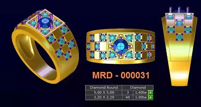 10 models diamond menring 4
