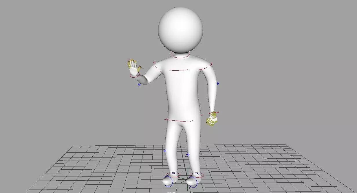 stickman man 3D model