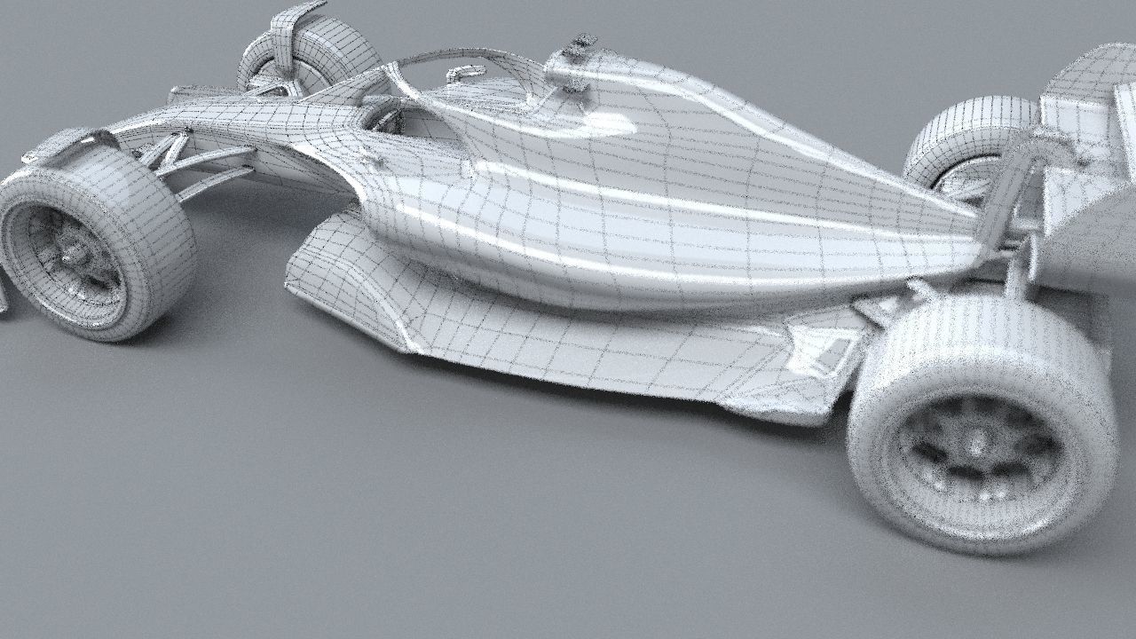 f1 mersedes petronas 2021 - 2023 concept Low-poly 3D model_37