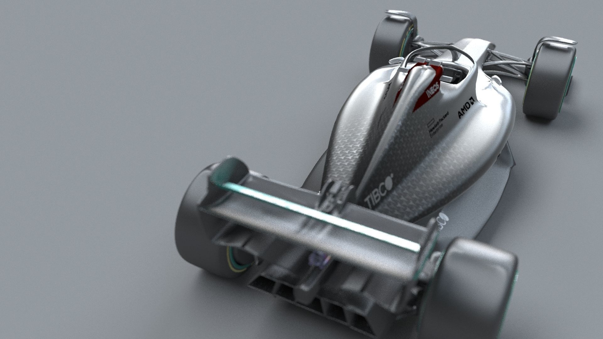 f1 mersedes petronas 2021 - 2023 concept Low-poly 3D model_18