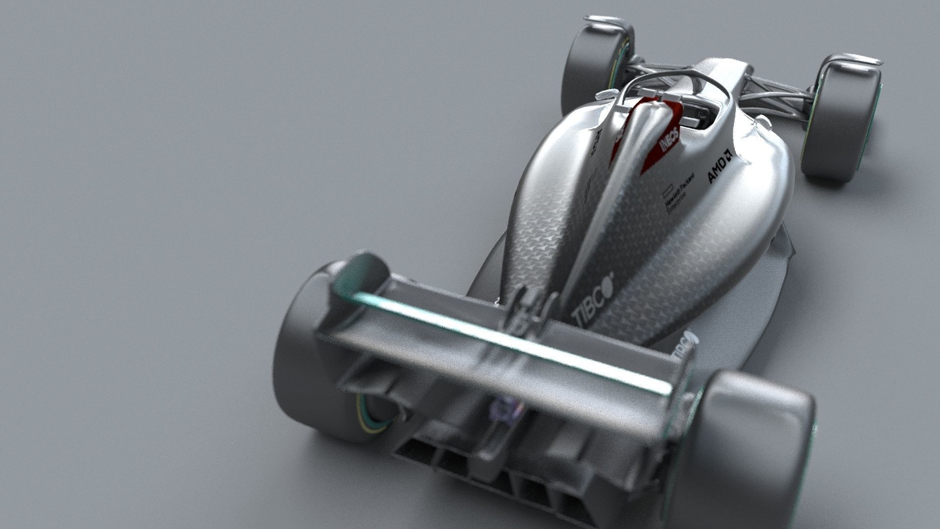 f1 mersedes petronas 2021 - 2023 concept Low-poly 3D model_17