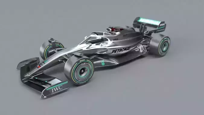 f1 mersedes petronas 2021 - 2023 concept Low-poly 3D model