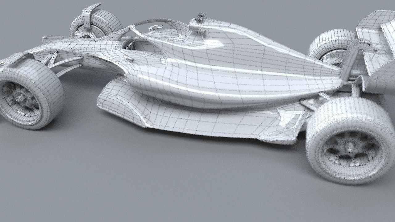 f1 mersedes petronas 2021 - 2023 concept Low-poly 3D model_36