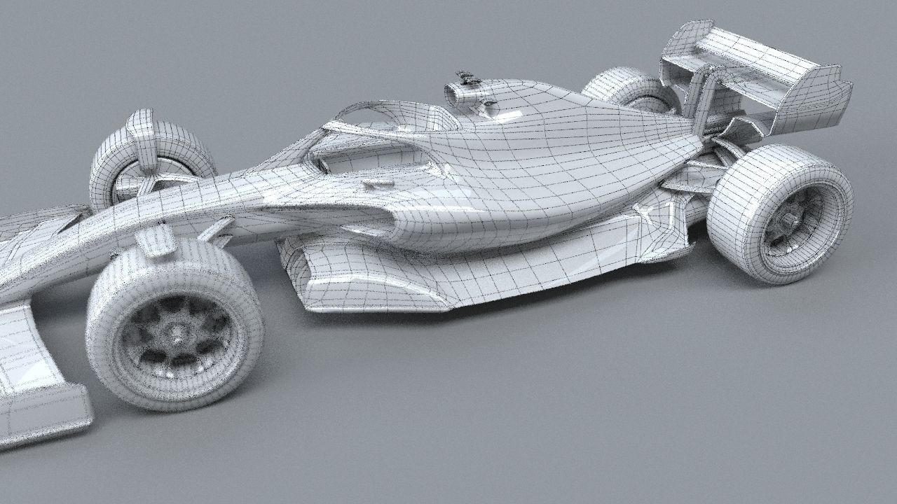 f1 mersedes petronas 2021 - 2023 concept Low-poly 3D model_28