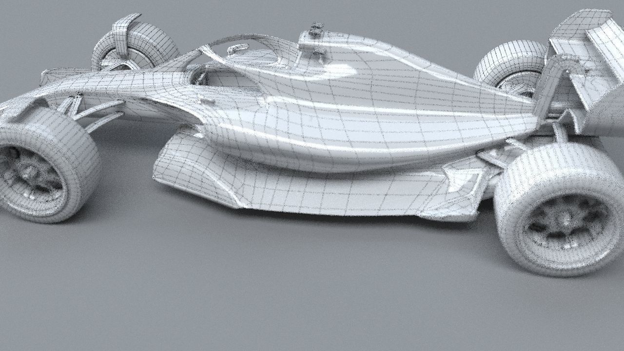 f1 mersedes petronas 2021 - 2023 concept Low-poly 3D model_34