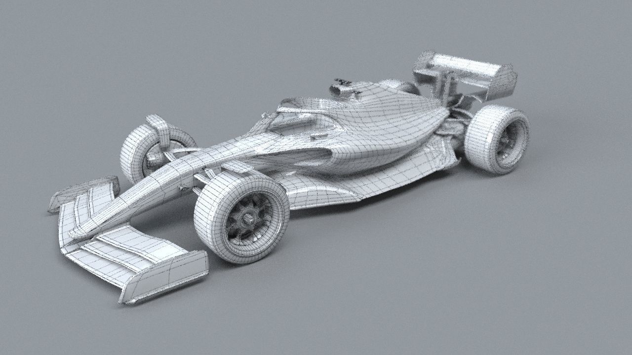 f1 mersedes petronas 2021 - 2023 concept Low-poly 3D model_49