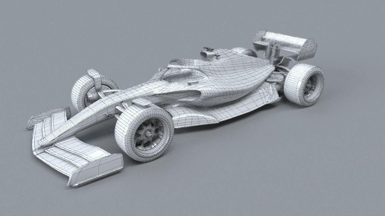 f1 mersedes petronas 2021 - 2023 concept Low-poly 3D model_50