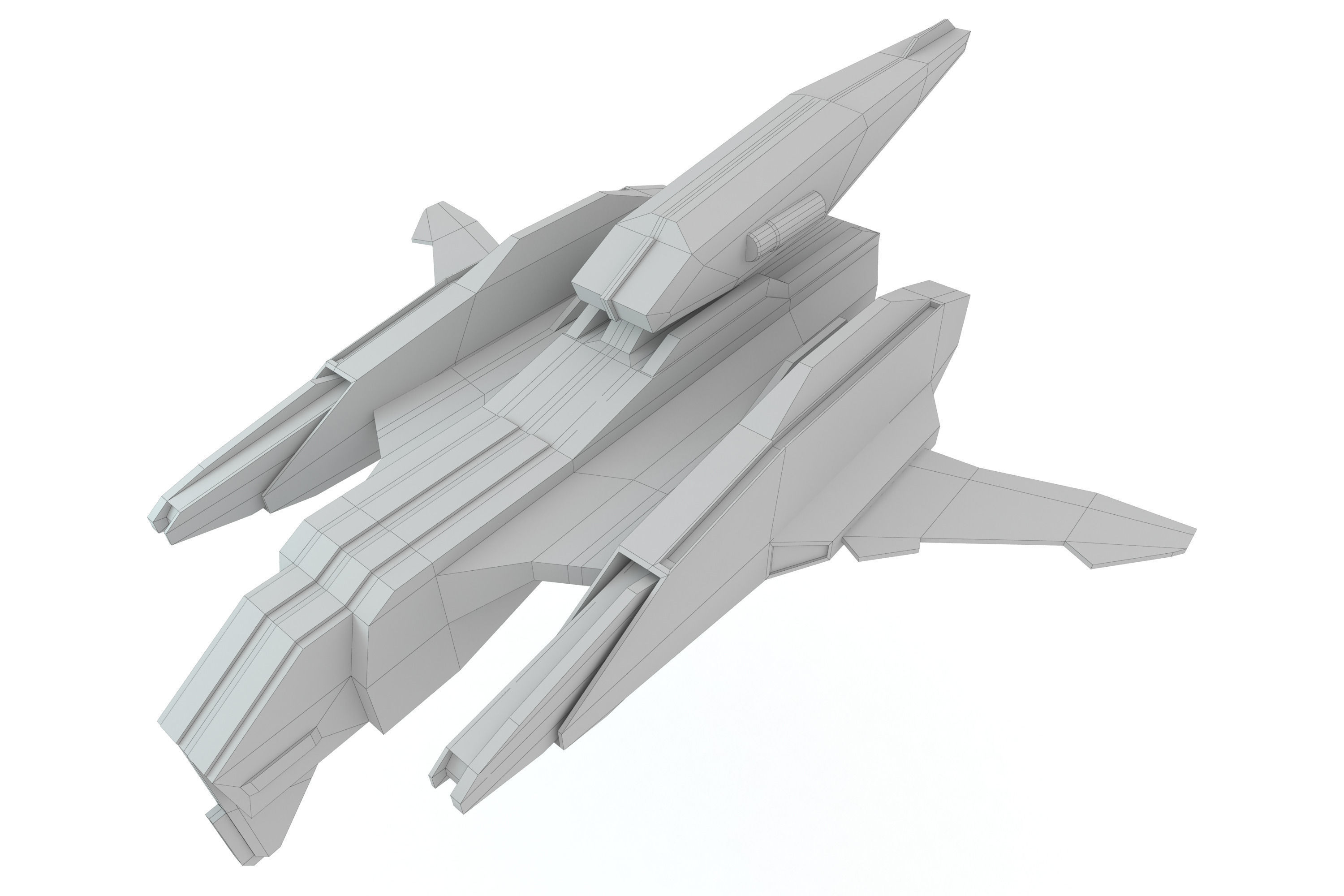Sci-Fi - Aircraft - Iron 031 3D model_8