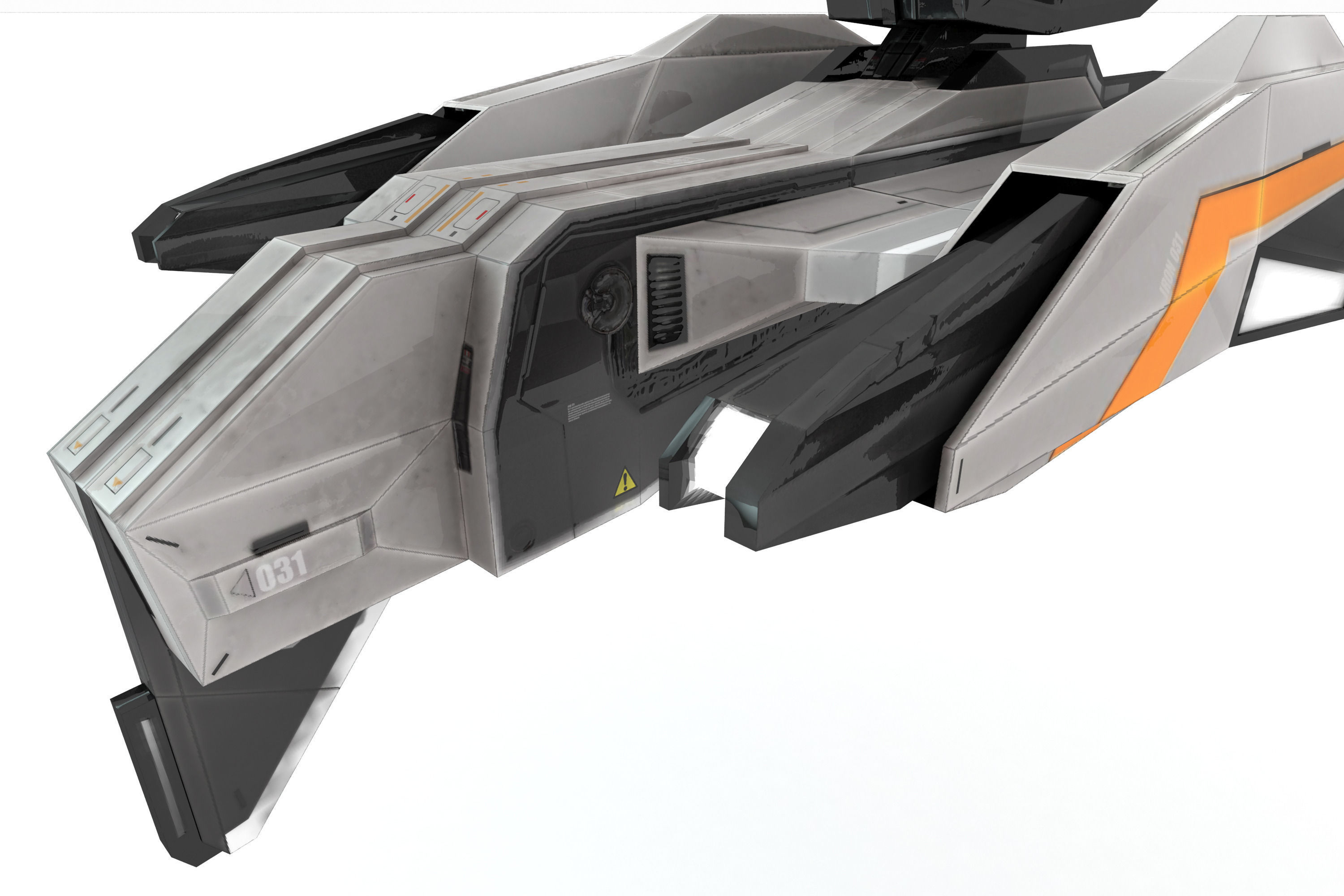 Sci-Fi - Aircraft - Iron 031 3D model_5