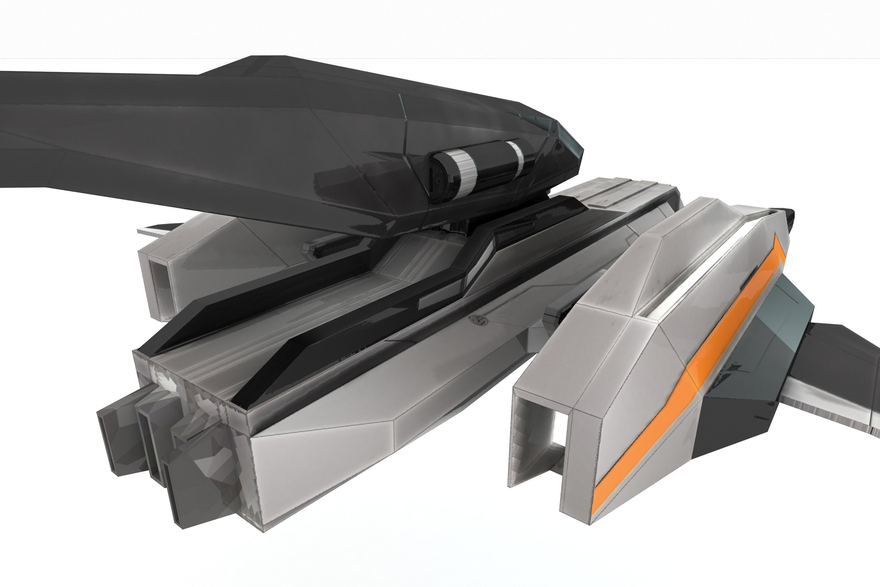 Sci-Fi - Aircraft - Iron 031 3D model_4