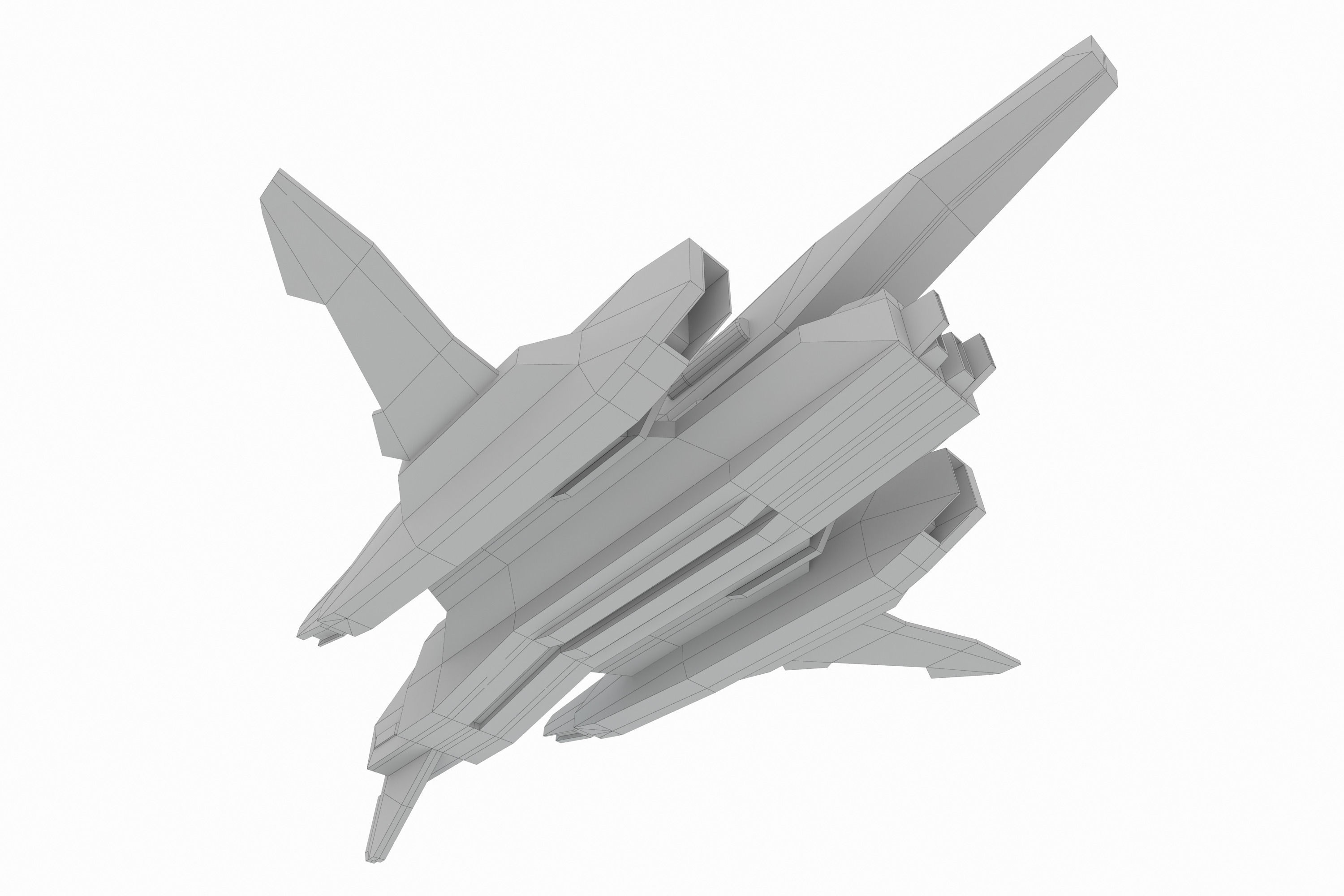 Sci-Fi - Aircraft - Iron 031 3D model_9