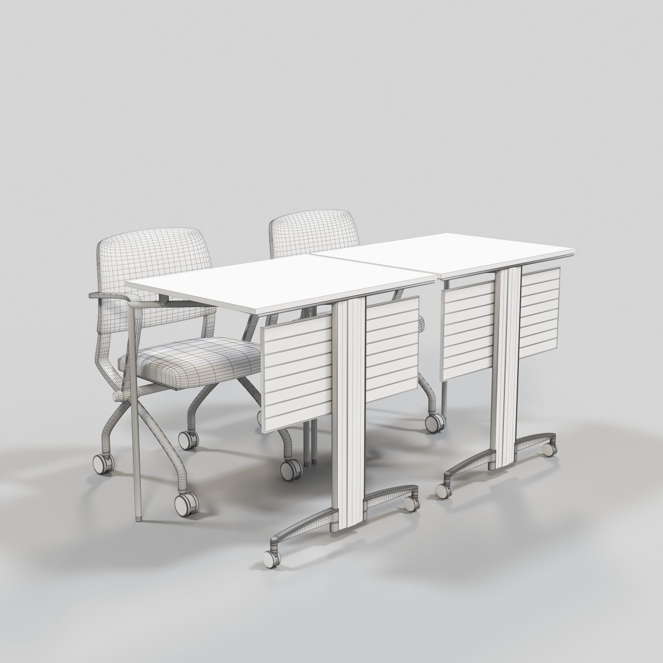 Fursys VIM Chair Table 3D model_7