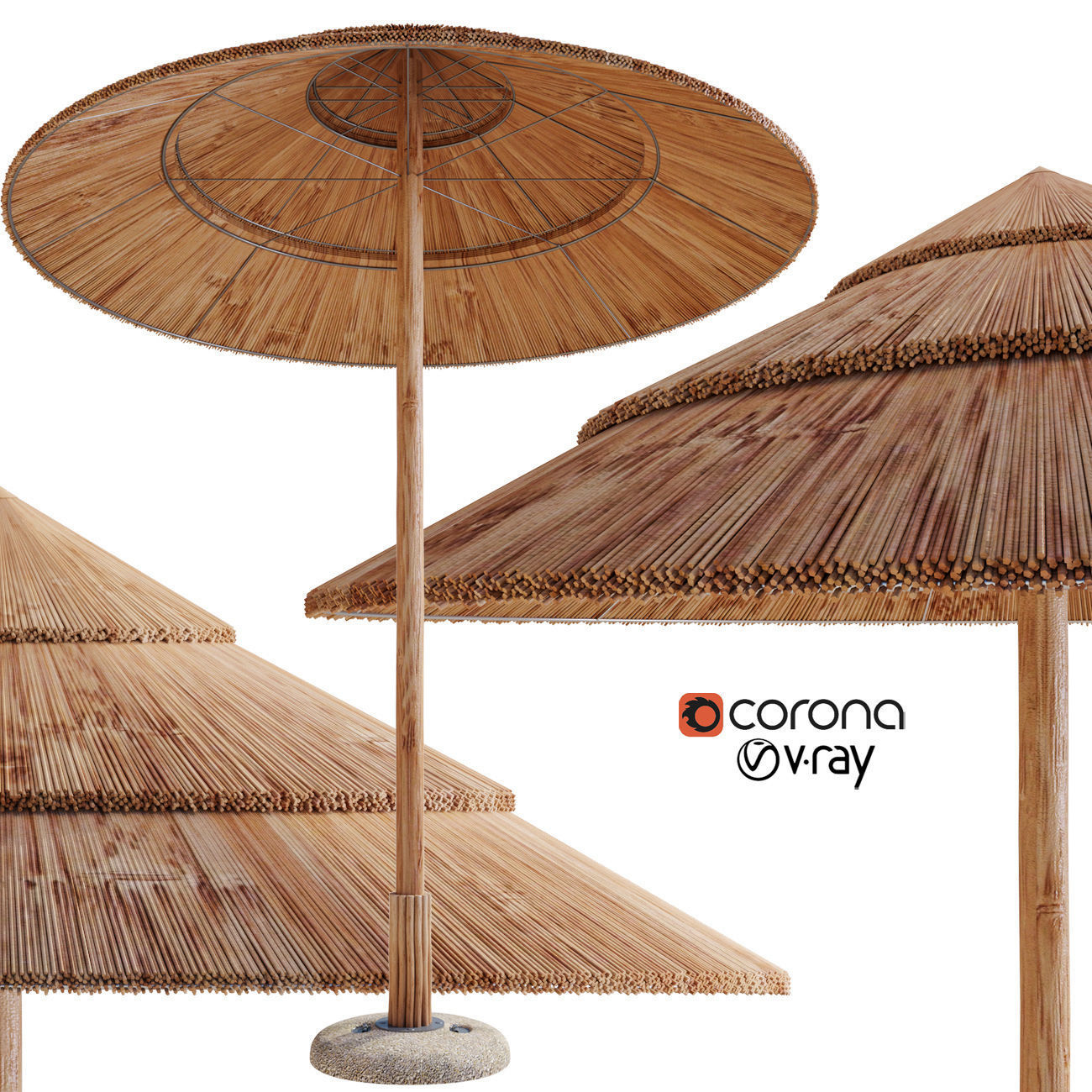 Exotic  Ombrelloni 3D model_1