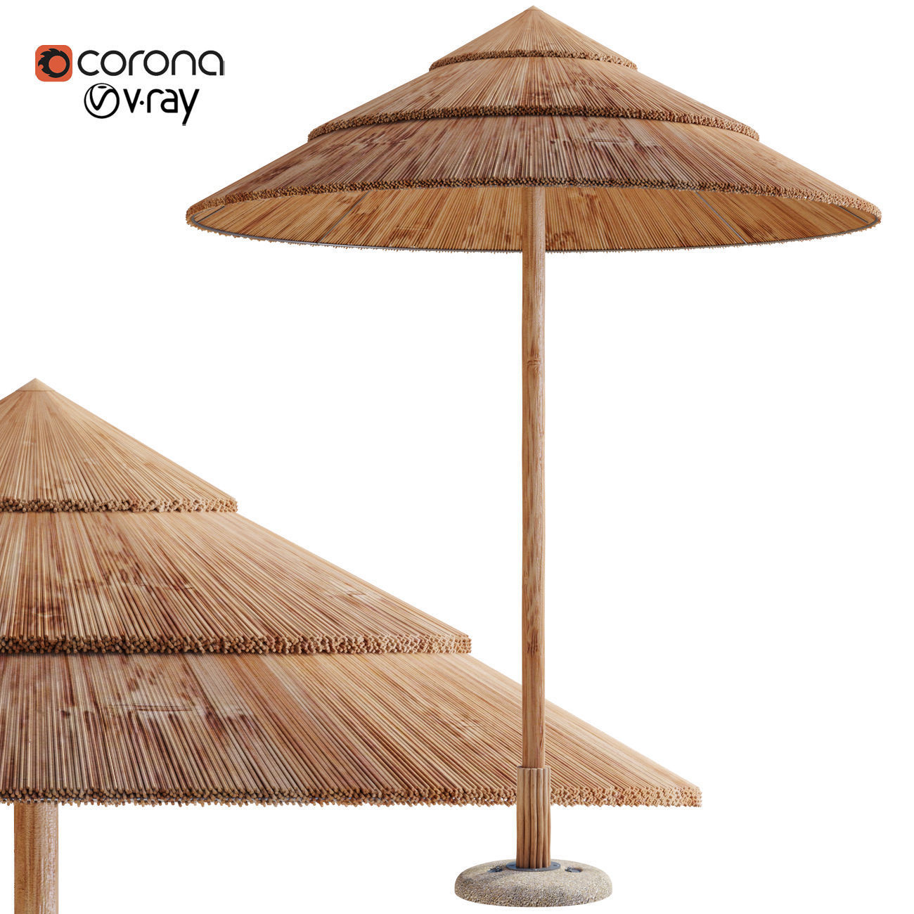 Exotic  Ombrelloni 3D model_0