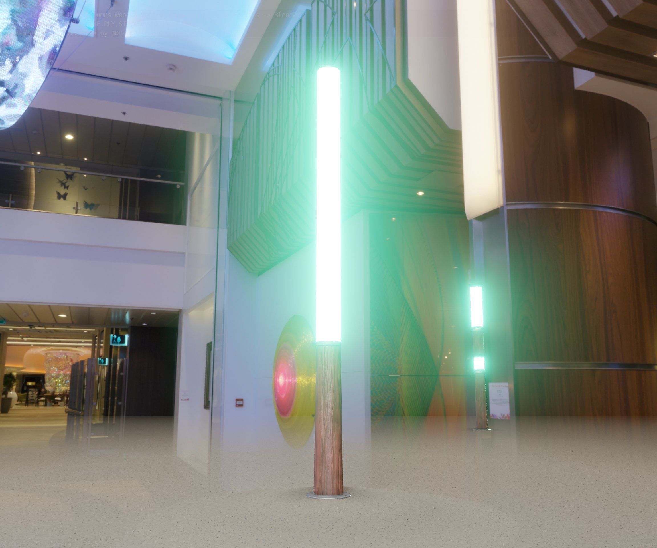 Wooden pillar of light 13 - Street-Light Set-9 Low-Poly Low-poly 3D model_86