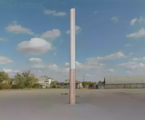 Wooden pillar of light 13 - Street-Light Set-9 Low-Poly Low-poly 3D model