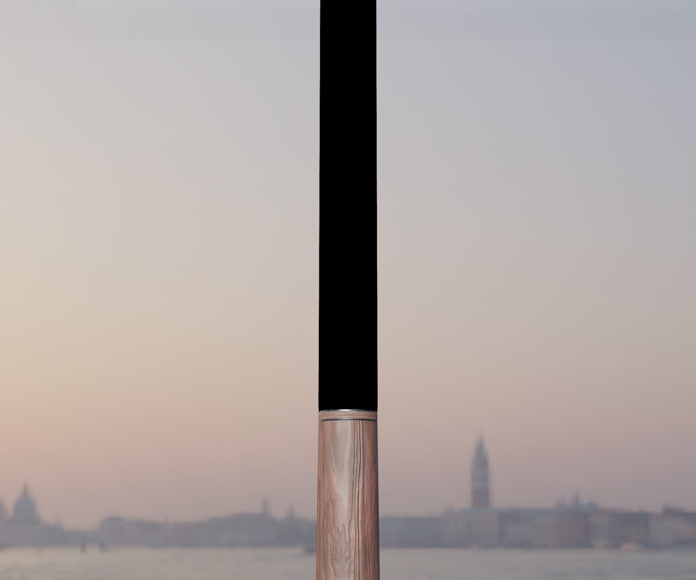 Wooden pillar of light 13 - Street-Light Set-9 Low-Poly Low-poly 3D model_72