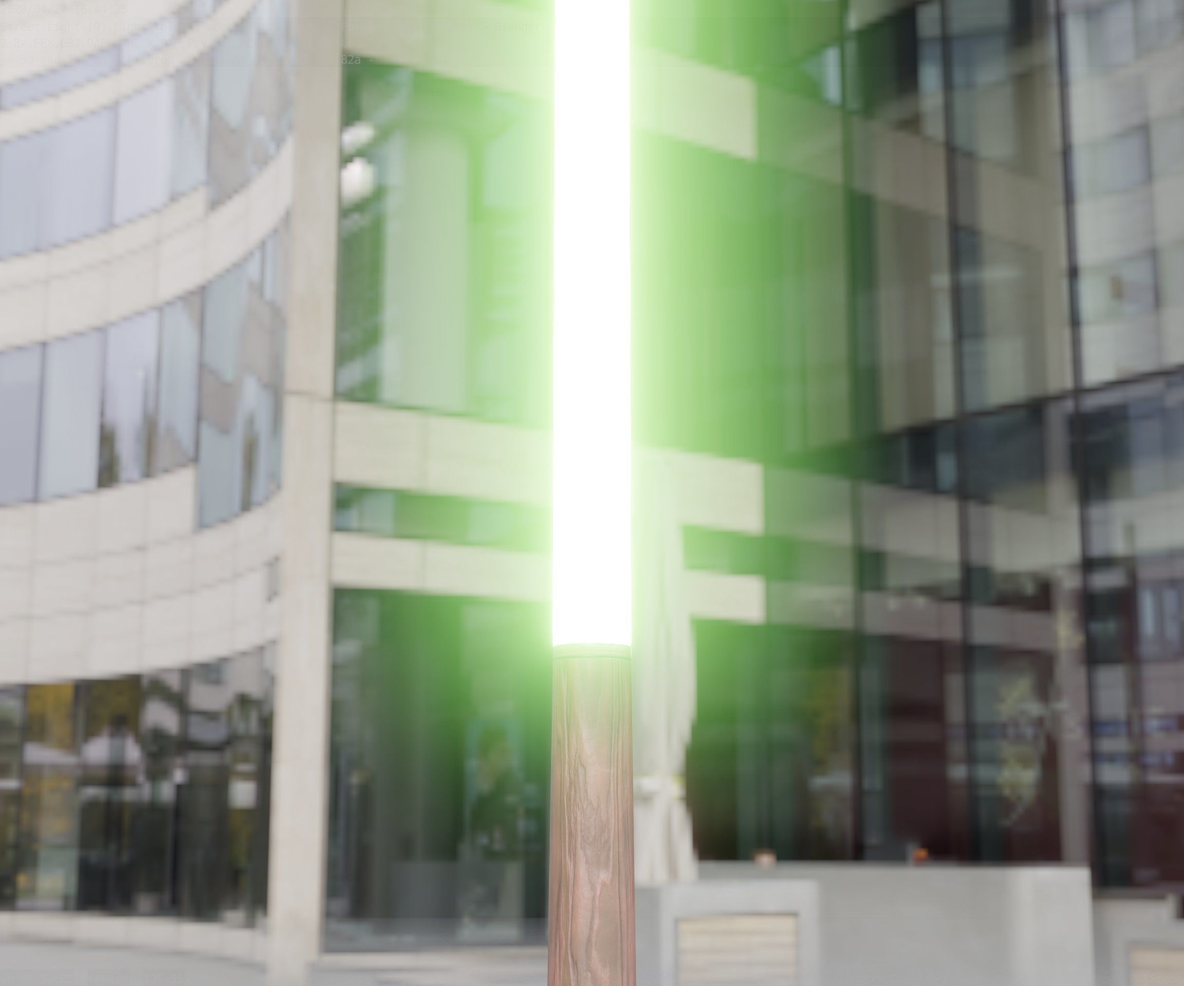 Wooden pillar of light 13 - Street-Light Set-9 Low-Poly Low-poly 3D model_69