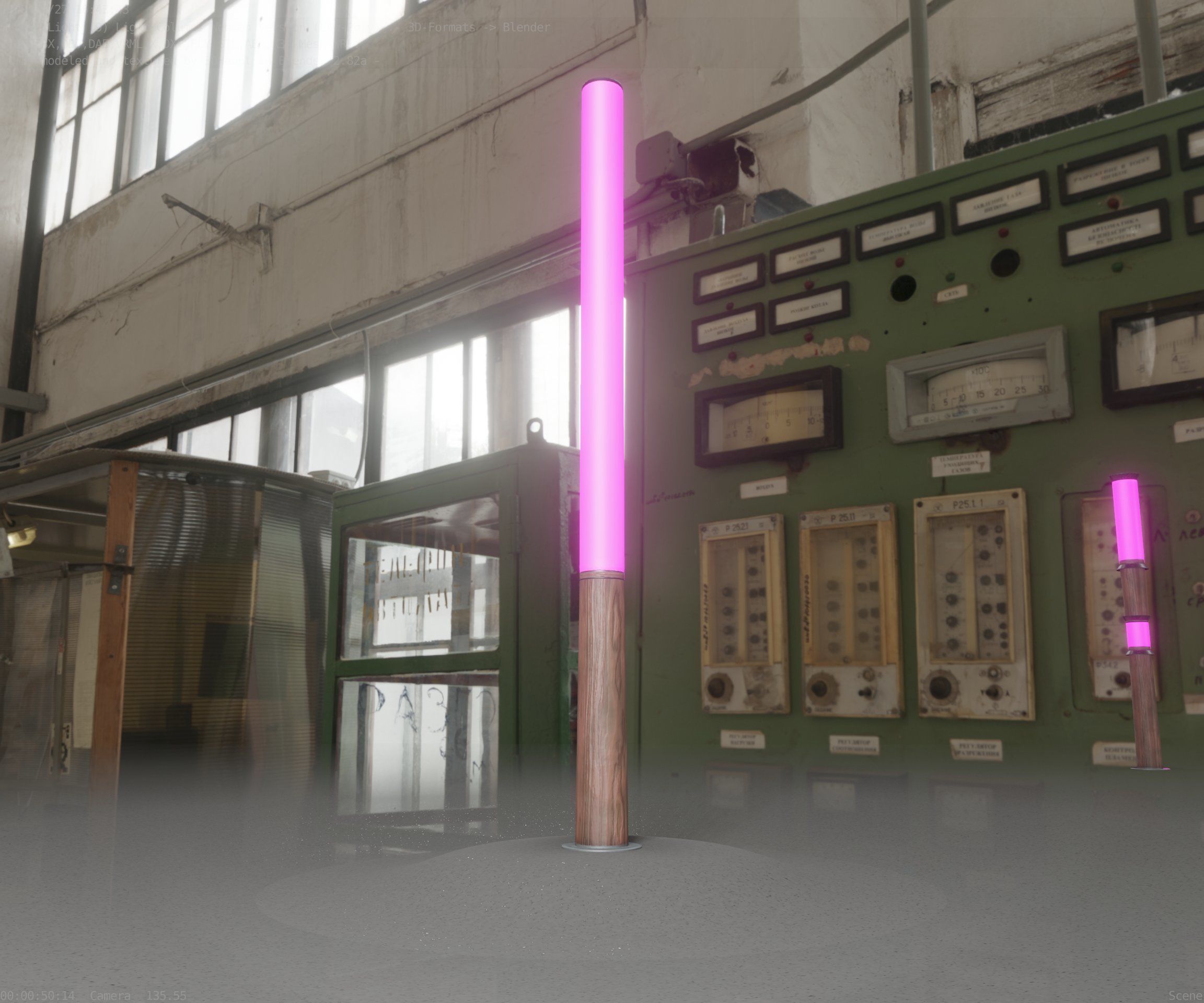 Wooden pillar of light 13 - Street-Light Set-9 Low-Poly Low-poly 3D model_48