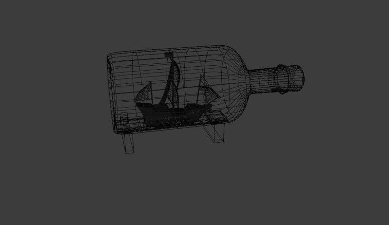 Ship In Bottle 3D model_2