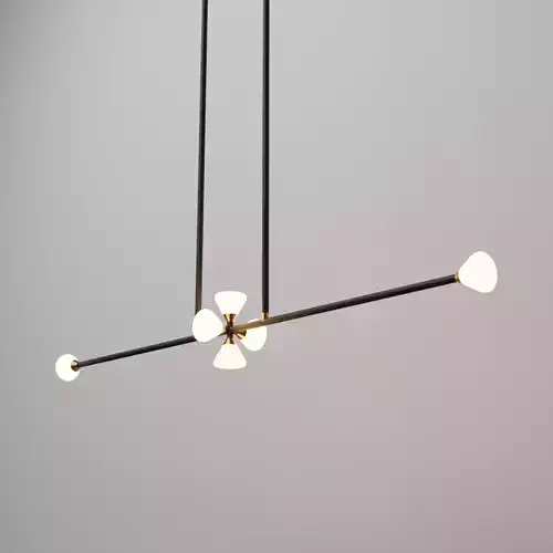 Apollo Chandelier 6 by McKenzie and Keim