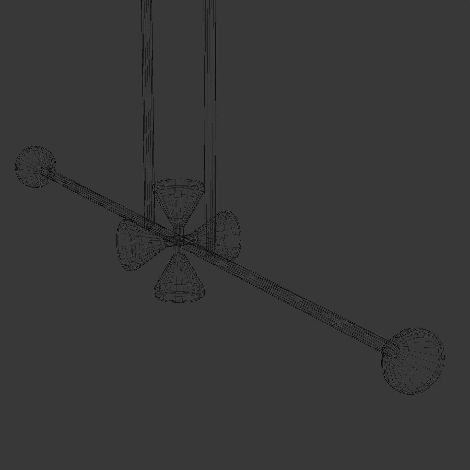 Apollo Chandelier 6 by McKenzie and Keim Free low-poly 3D model_10