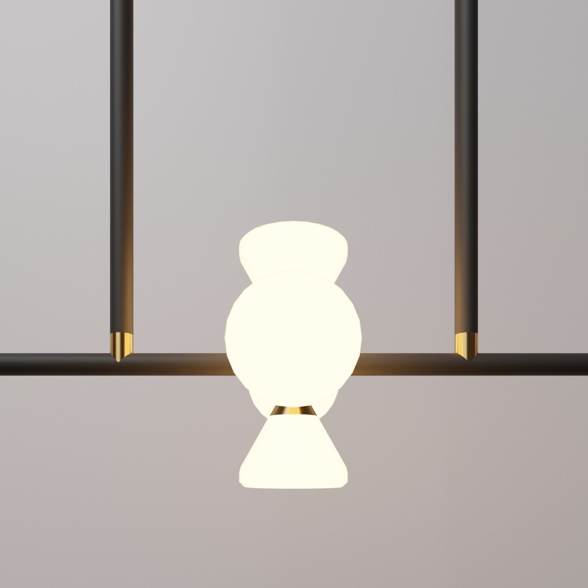 Apollo Chandelier 6 by McKenzie and Keim Free low-poly 3D model_1