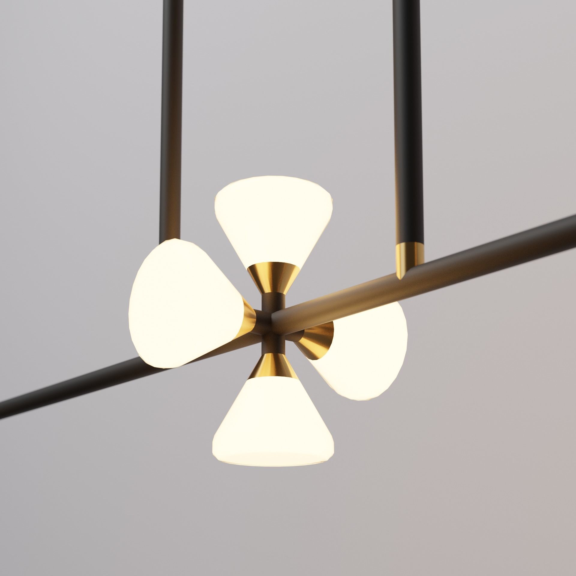 Apollo Chandelier 6 by McKenzie and Keim Free low-poly 3D model_2