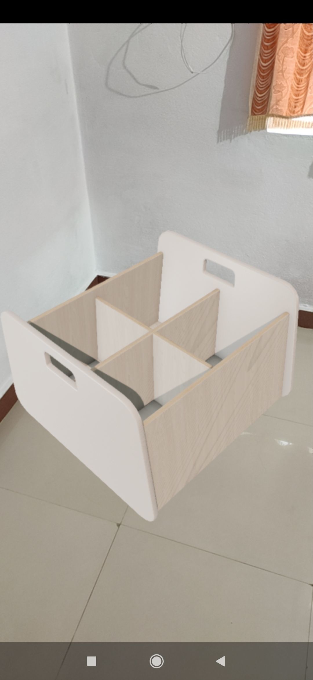 Double Storage Unit White Low-poly 3D model_5