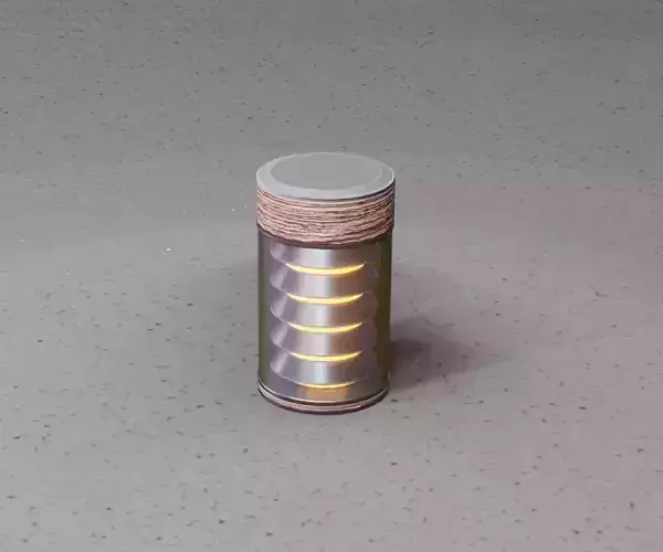 Wooden Light-Column 1 - Low-Poly Street-Light Set-9 Low-poly 3D model