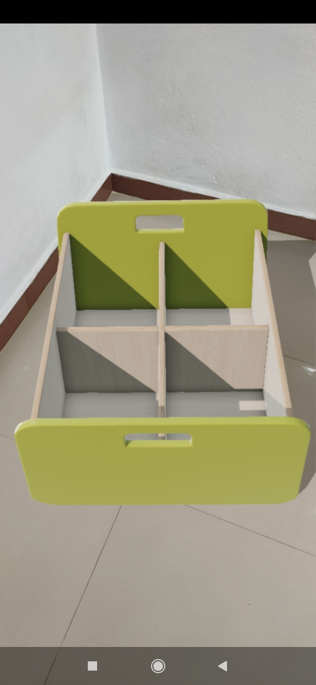 Double Storage Unit Green Low-poly 3D model_4