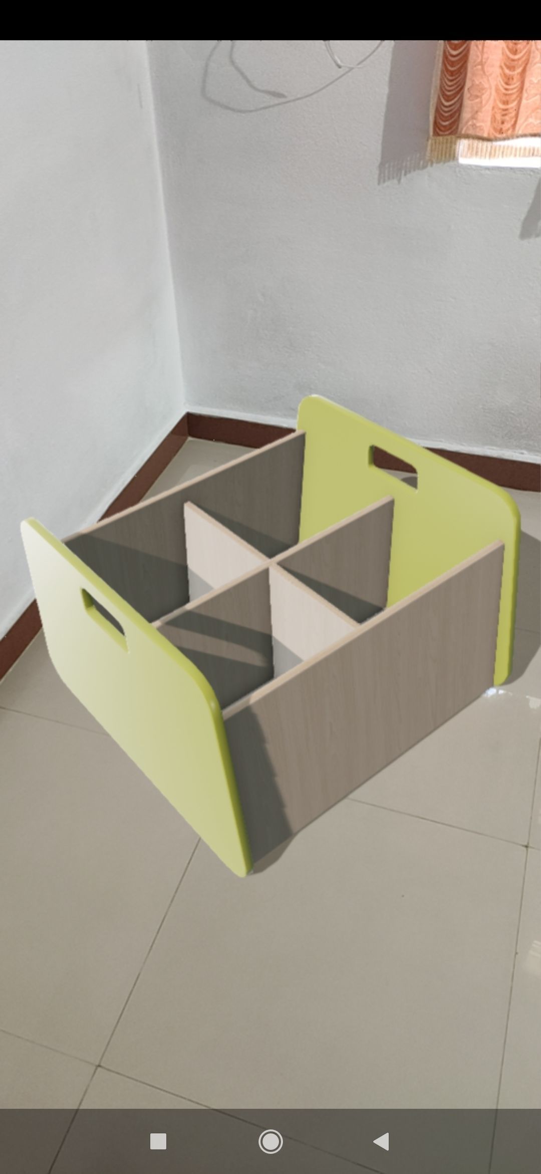 Double Storage Unit Green Low-poly 3D model_5