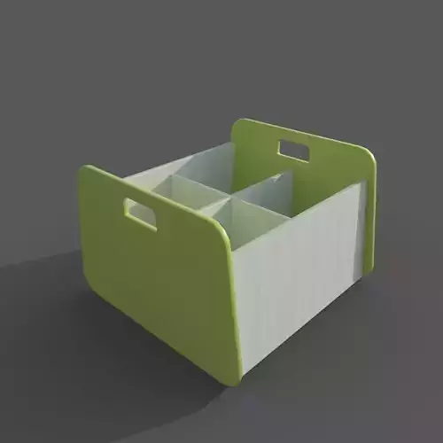 Double Storage Unit Green