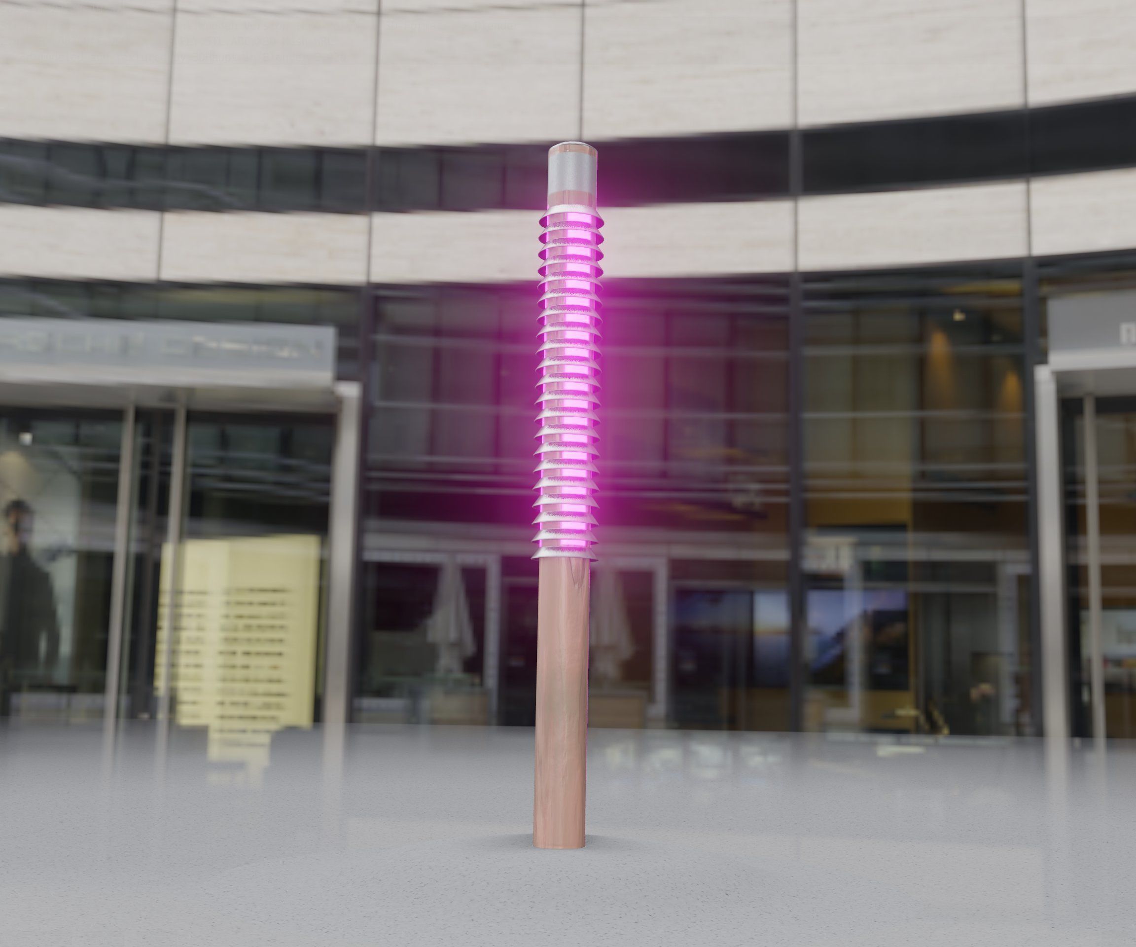 Wooden Lamp-Column 24 - Low-Poly Street-Light Set-9 Low-poly 3D model_12