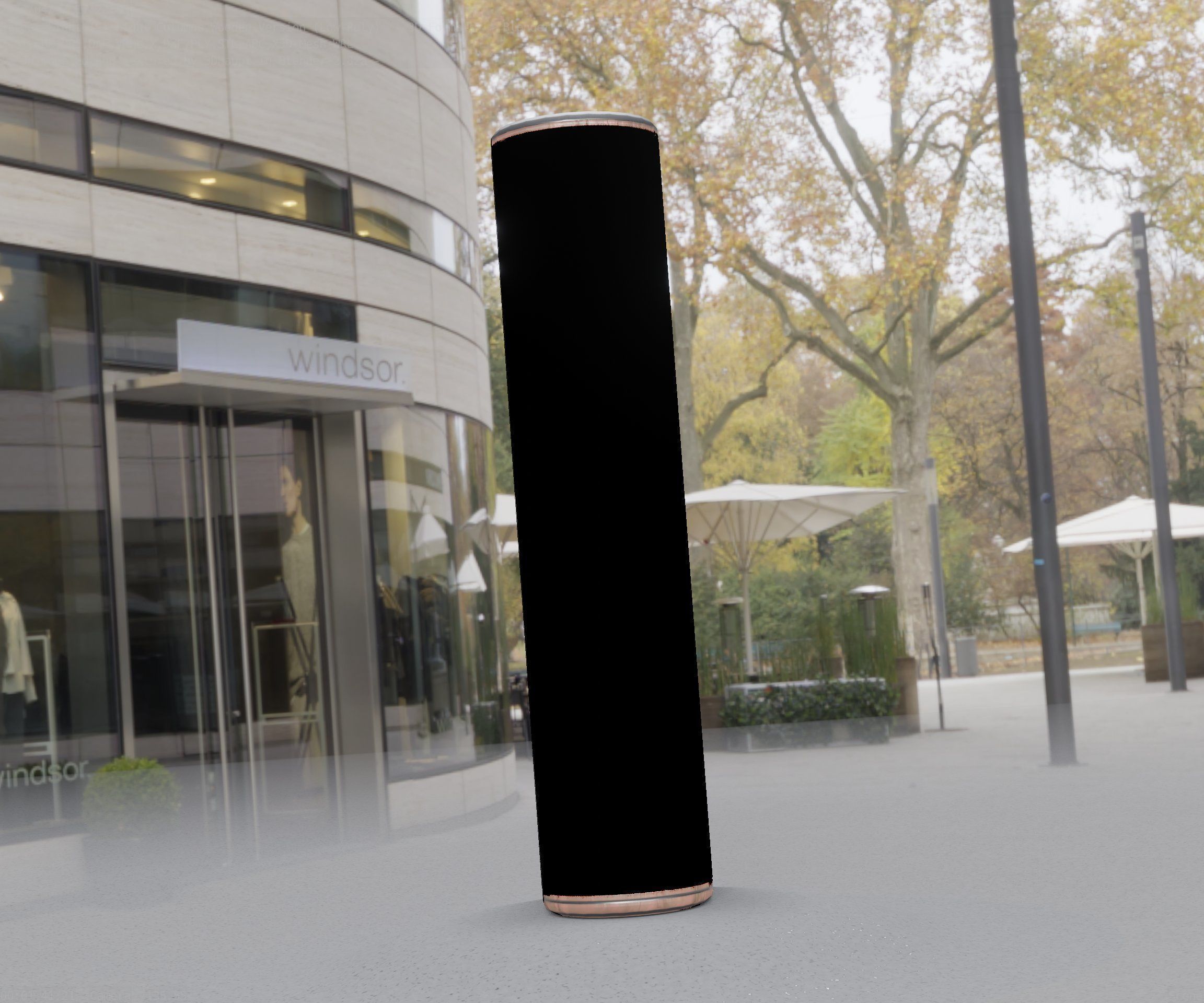 Wood Light-Column 25 - Low-Poly Street-Light Set-9 Low-poly 3D model_45