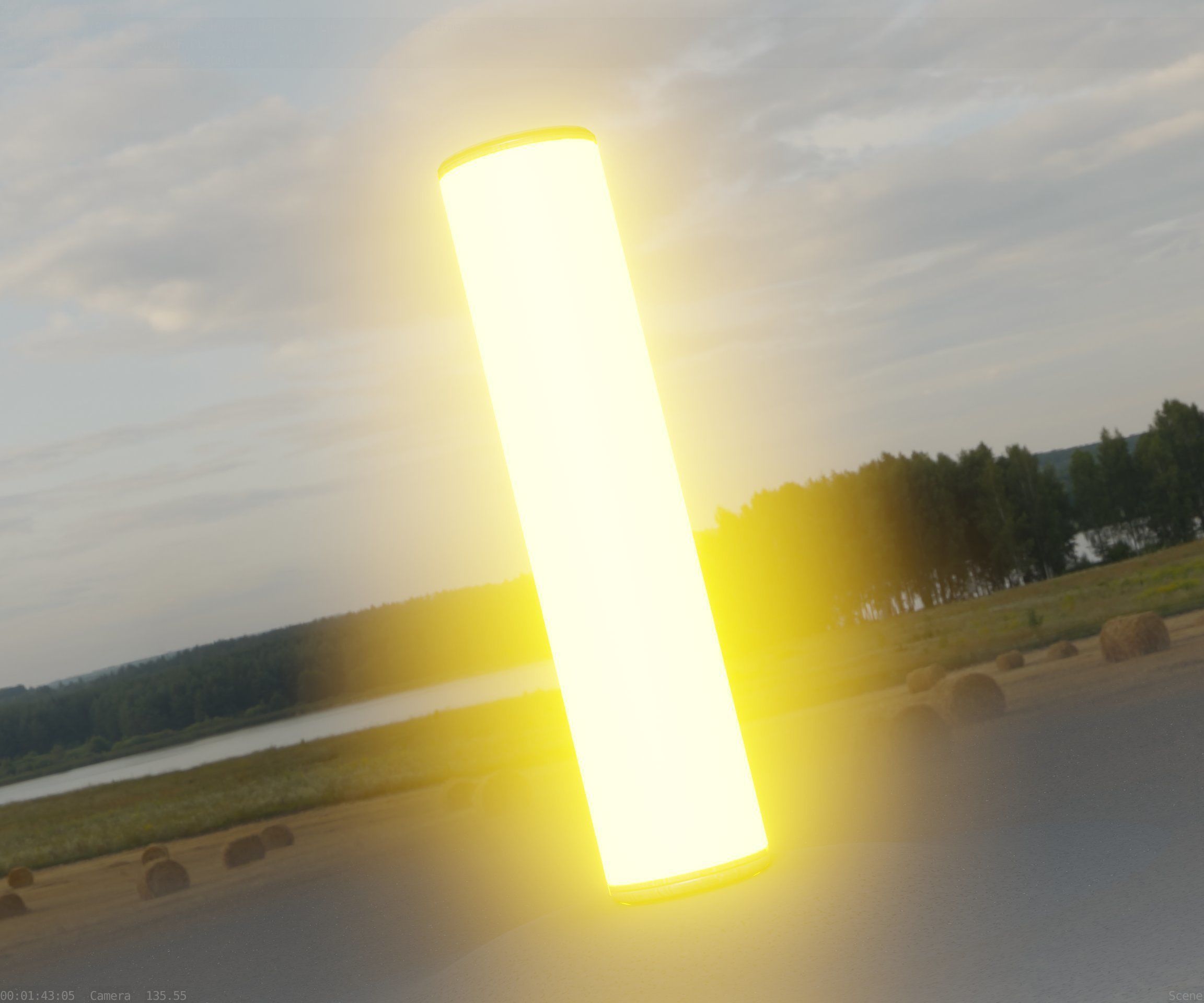 Wood Light-Column 25 - Low-Poly Street-Light Set-9 Low-poly 3D model_77