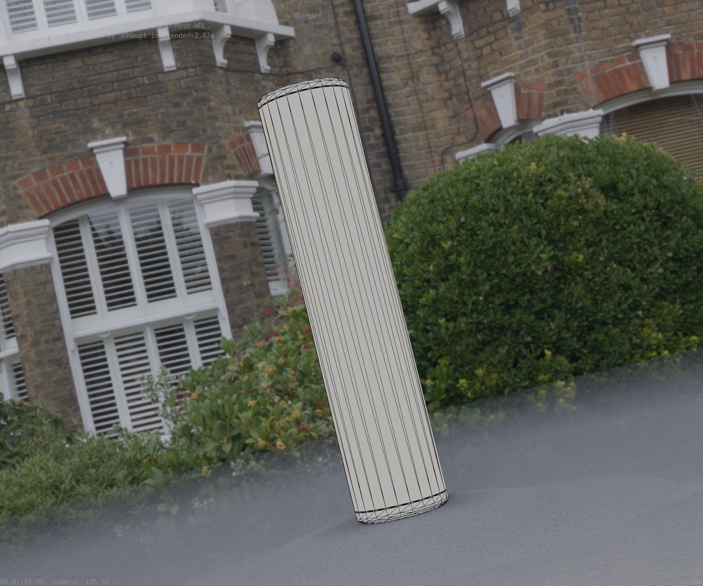 Wood Light-Column 25 - Low-Poly Street-Light Set-9 Low-poly 3D model_80