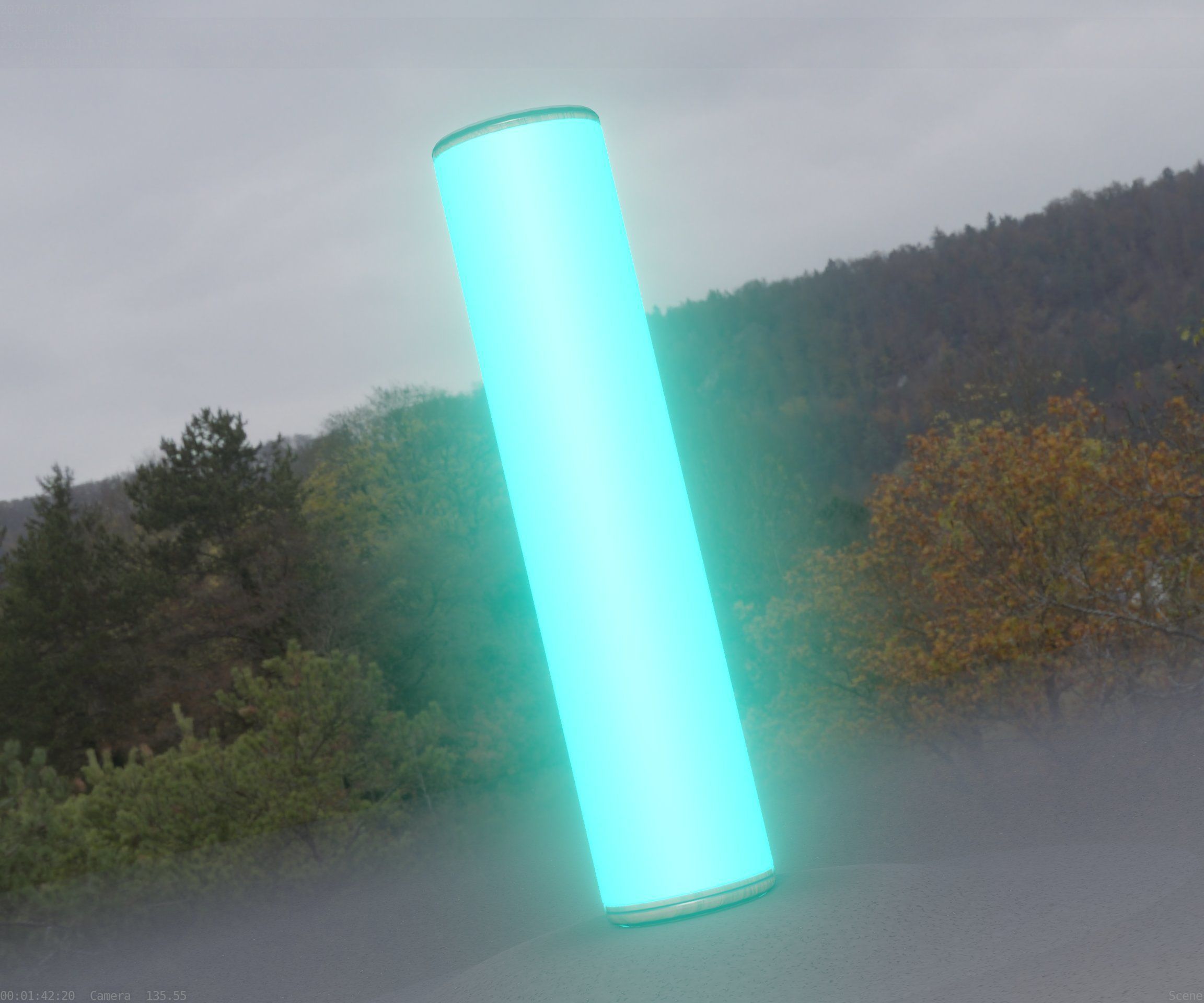 Wood Light-Column 25 - Low-Poly Street-Light Set-9 Low-poly 3D model_68