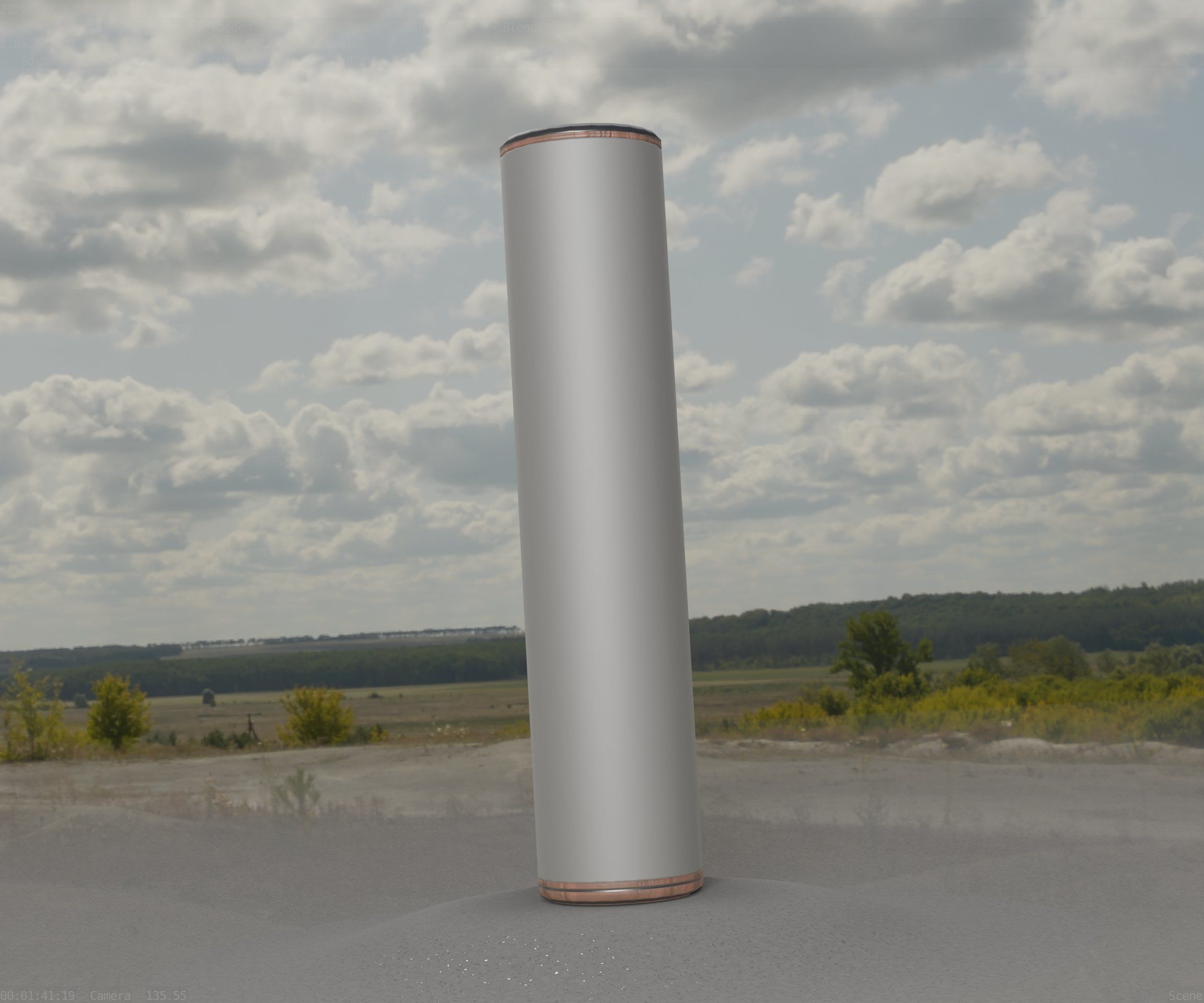 Wood Light-Column 25 - Low-Poly Street-Light Set-9 Low-poly 3D model_43