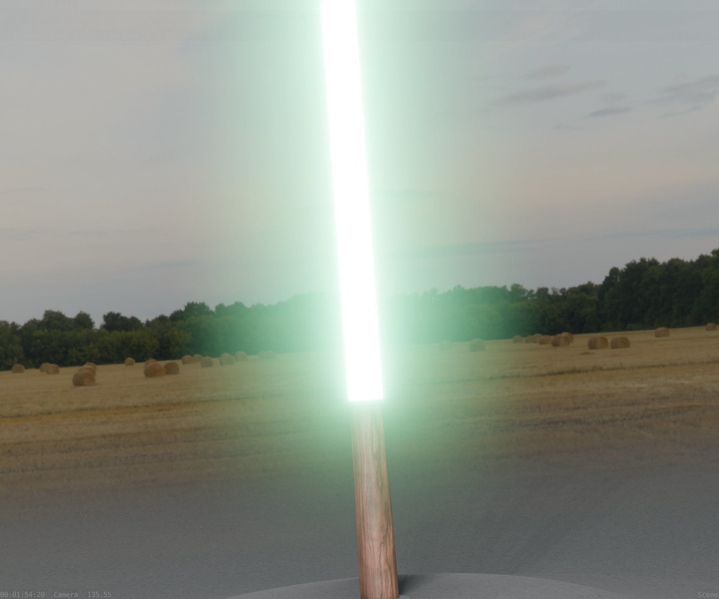 Wooden Lamp-Column 28 - Low-Poly Street-Light Set-9 Low-poly 3D model_56