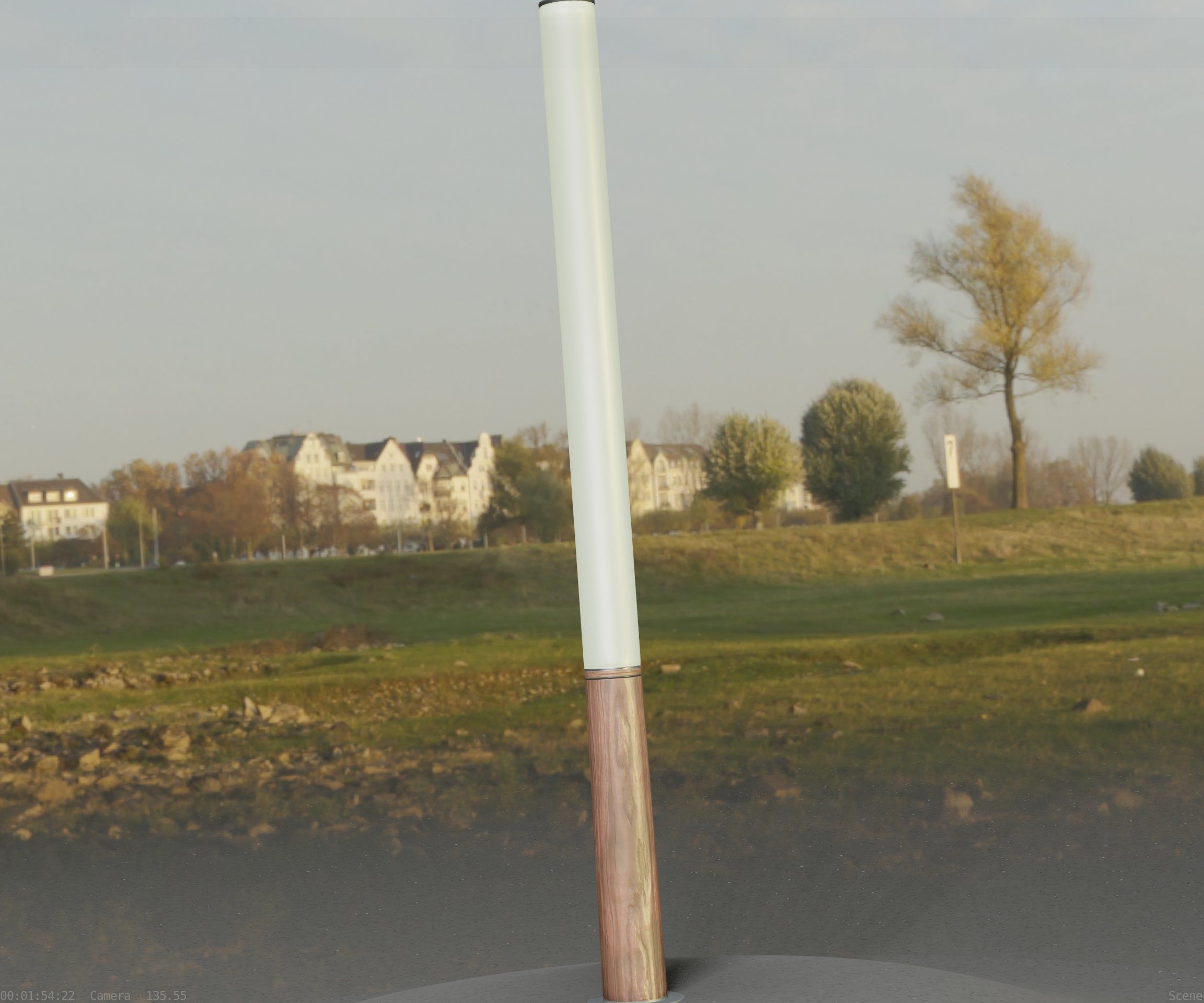 Wooden Lamp-Column 28 - Low-Poly Street-Light Set-9 Low-poly 3D model_58