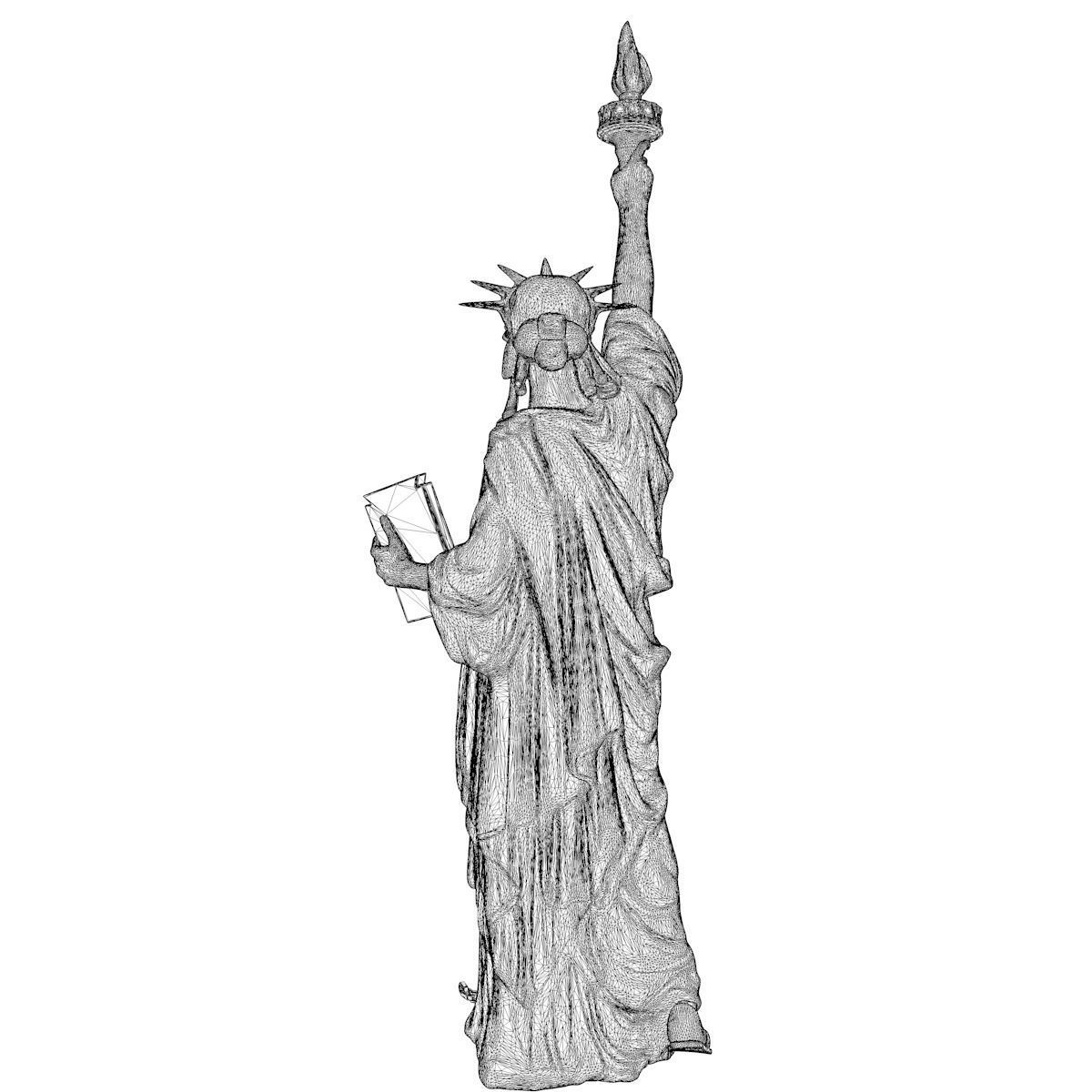 Statue of The liberty Sculpt 3D print model_8
