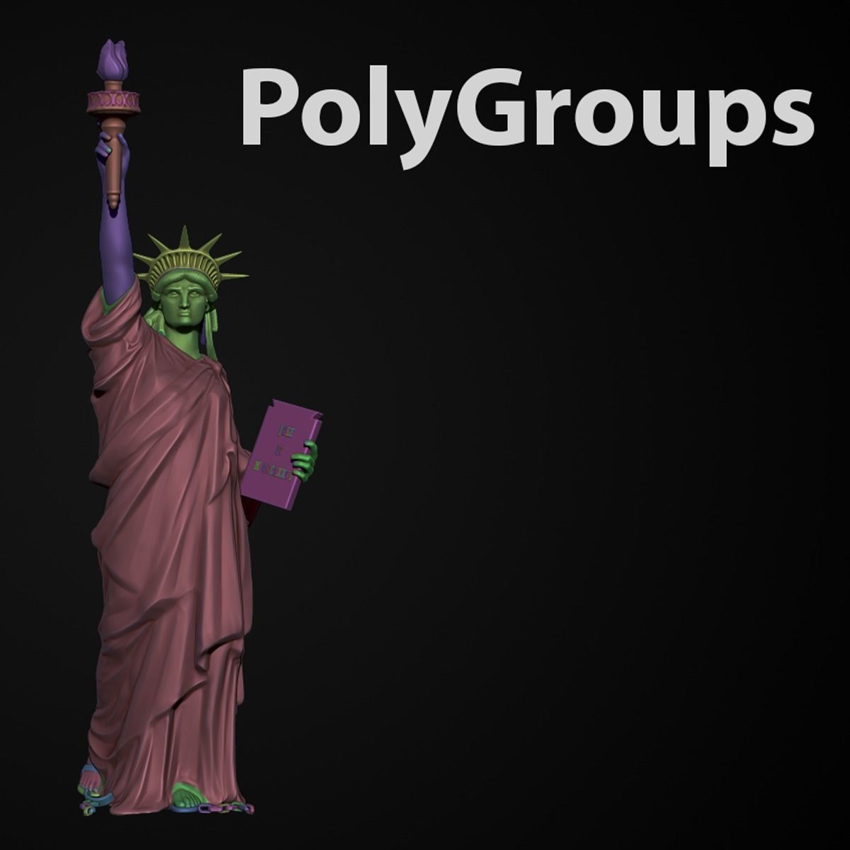 Statue of The liberty Sculpt 3D print model_10