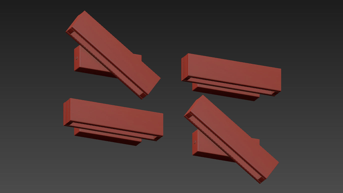 Vera Rotated LED Lamp 3D model_2