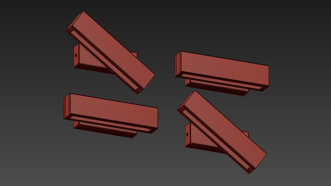 Vera Rotated LED Lamp 3D model_6