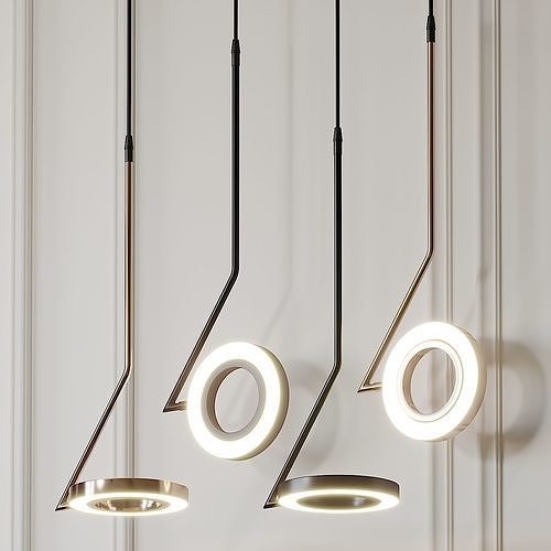Tulia Modern Loft Hanging Light 3D model