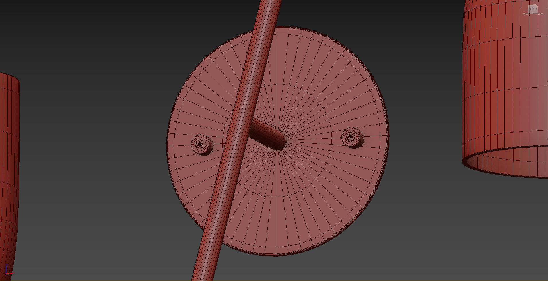 Pair of Arredoluce Wall Sconce 3D model_7