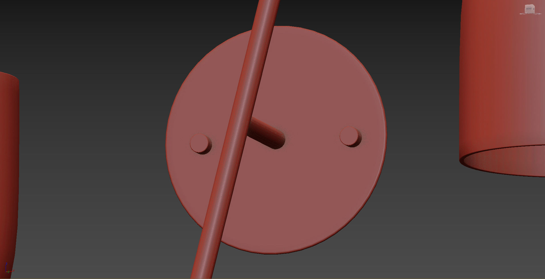 Pair of Arredoluce Wall Sconce 3D model_6