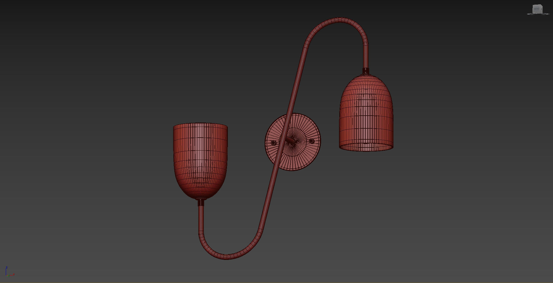 Pair of Arredoluce Wall Sconce 3D model_8