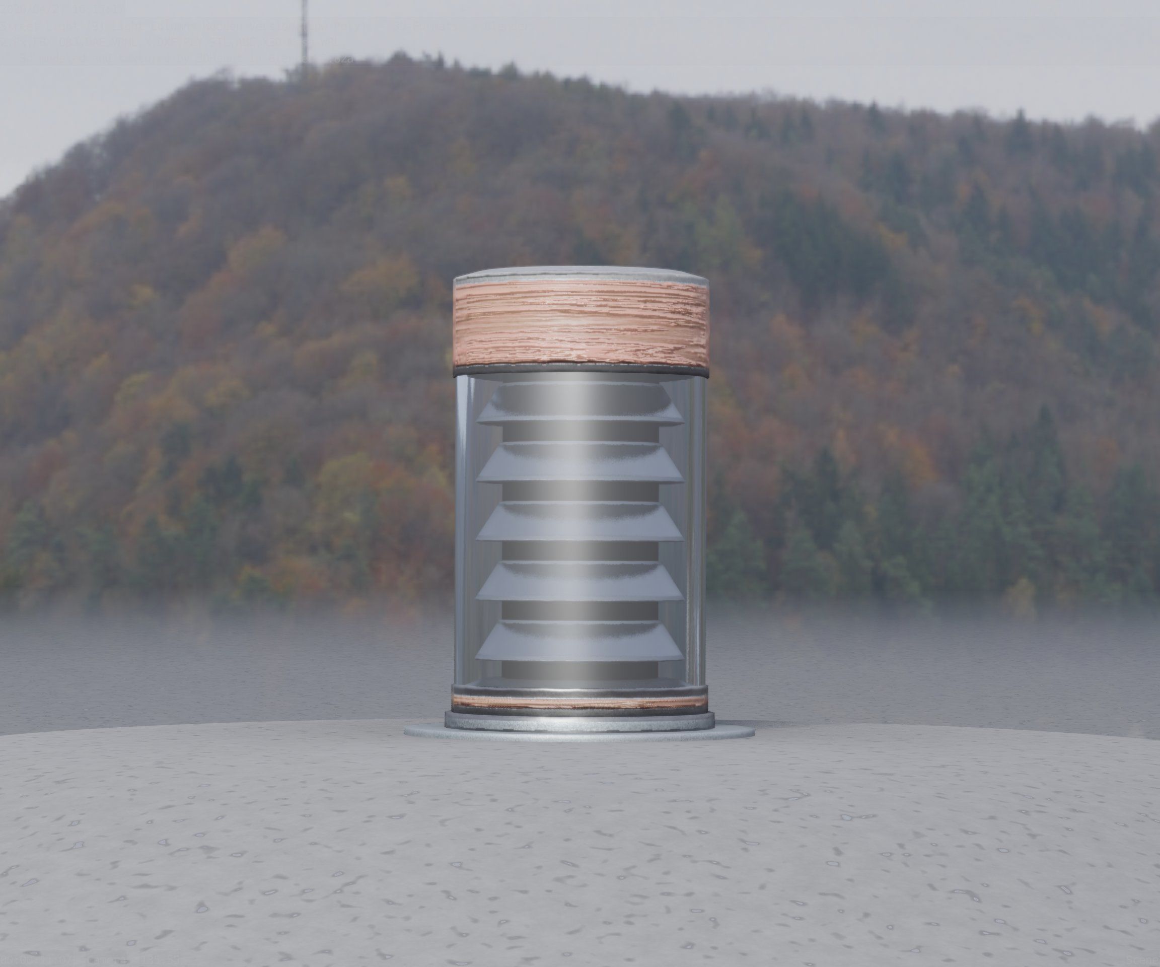 Wooden Light-Column 3 - Low-Poly Street-Light Set-9 Low-poly 3D model_71